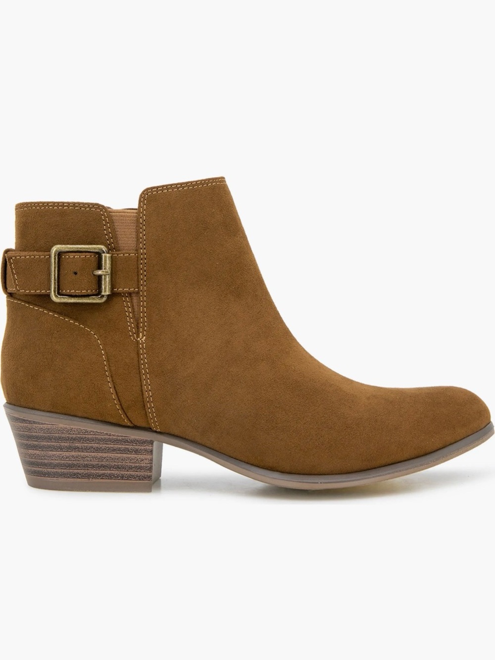 NEW-ESPRIT Size 9 Women's Suede Ankle Boot Brown